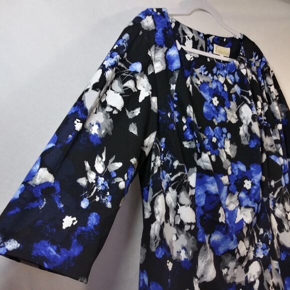 Giovanna Dress D1523P-Black/Royal Floral Pockets Spring Wedding Size 18W - Picture 5 of 13